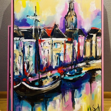 schilderij "hoge der Aa"